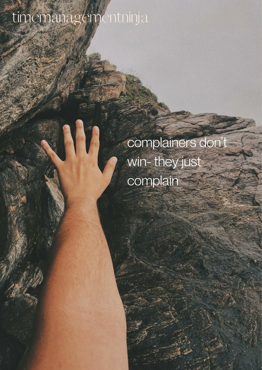 Complainers Don't Win, They Just Complain

bit.ly/2LbRM9i