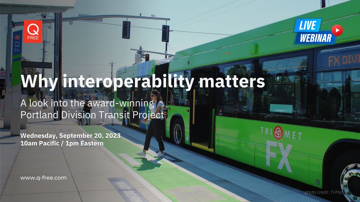 🚀2️⃣ Two days and counting until our exclusive Transit Signal Priority webinar with LYT! 

September 20, 2023
1:00 pm EST

Join us for...
✅ Expert insights from Q-Free and LYT
✅ Live demos 
✅ Interactive Q&amp;A 

🎟️ Register now to secure your spot:
ow.ly/L1ma50PMhTB