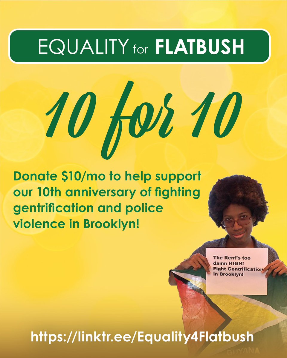 EqualFlatbush's tweet image. We have over $4000 to raise by October 1st , to cover back &amp;amp; current rents for #Brooklynites! Pls give to our “Emergency Housing &amp;amp; Rent Assistance Fund” #fightdisplacement #E4F10yearsofStruggle