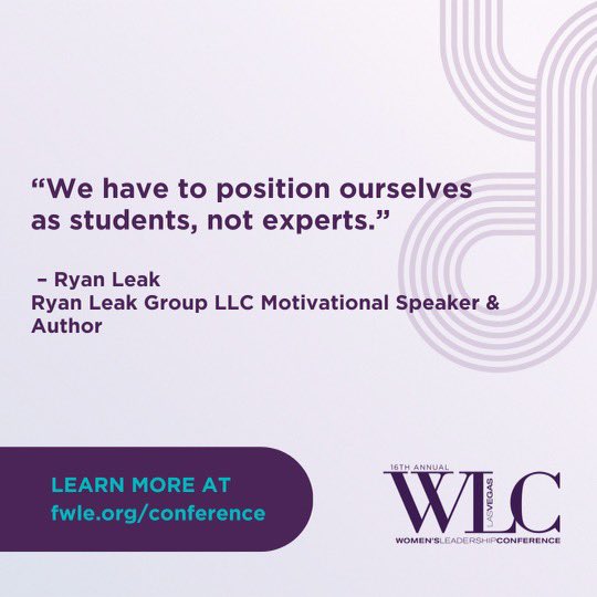 What was your biggest takeaway from Ryan Leak’s keynote presentation? #2023WLClv ✨