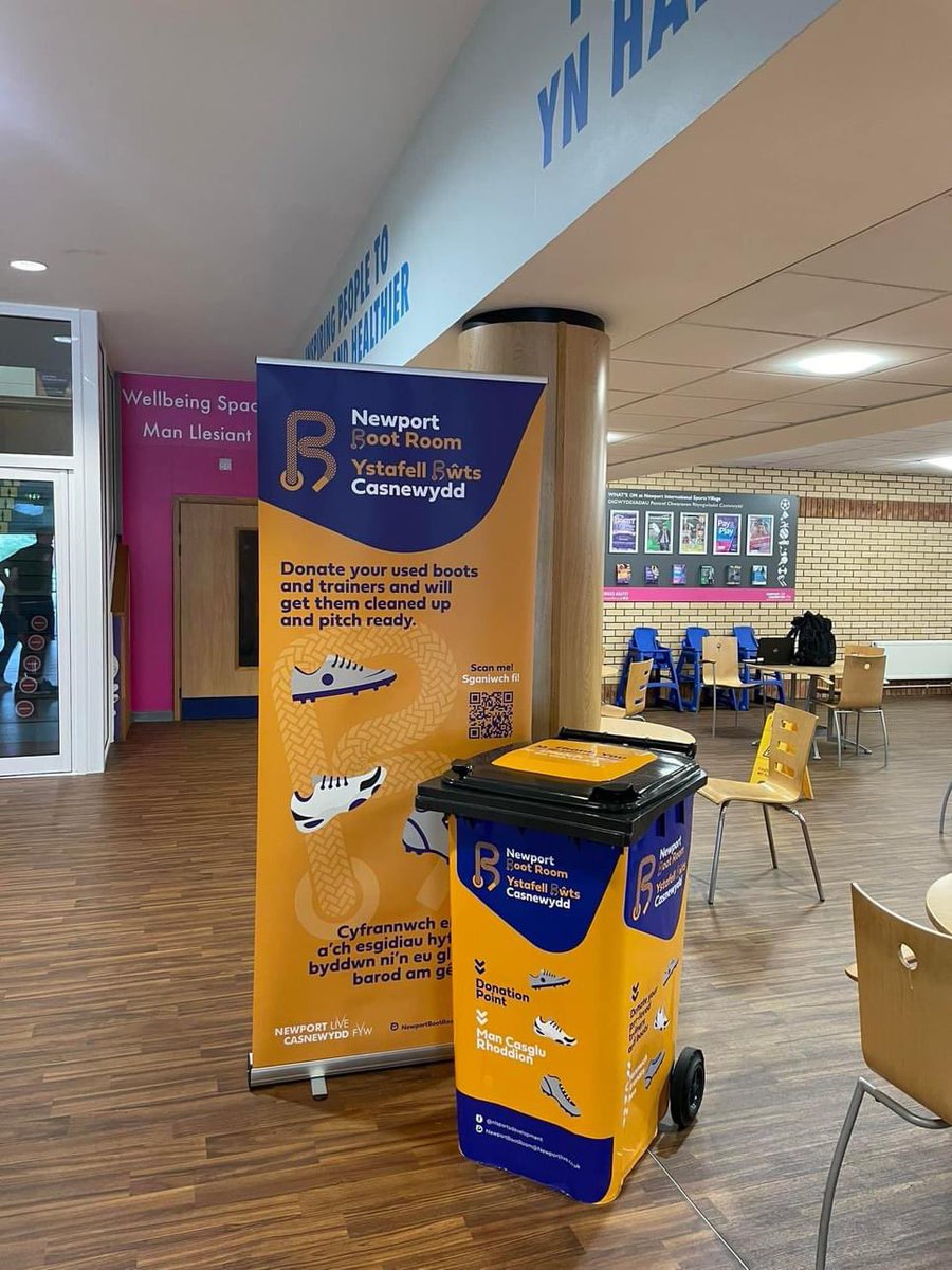 📣Newport Boot Room - bins now open for donations <a href="/NewportLiveUK/">Newport Live</a> leisure and arts venues 🙌 

Drop them to us, help other families &amp; your community by recycling and then reselling your boots!  Once cleaned, they will be shared on Facebook for just £5!

🔗 buff.ly/46c9cqJ