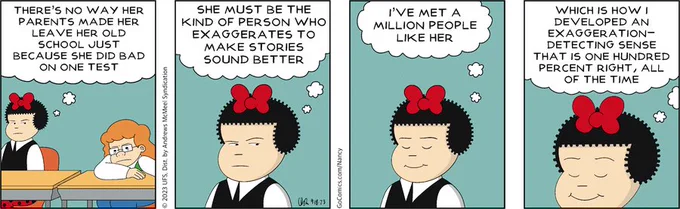 Nancy by Olivia Jaimes for Mon, 18 Sep 2023
https://t.co/ZIjUsX995y 