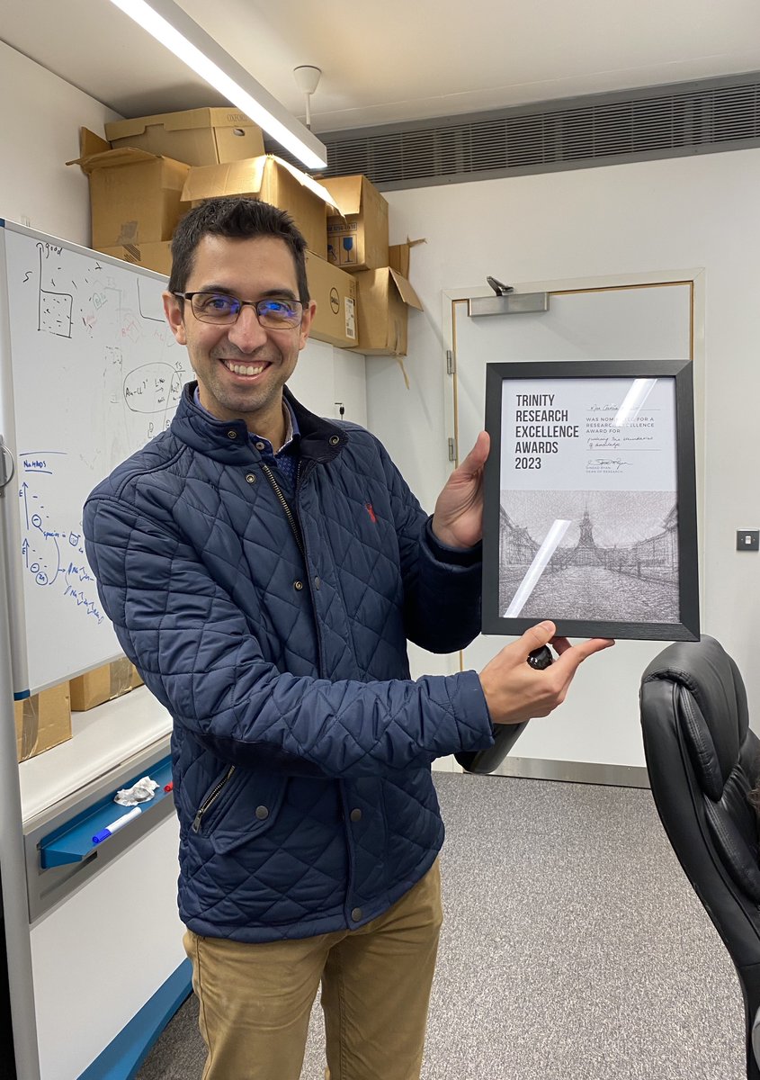 Guess what! Our mentor @MGarcia_Melchor has been nominated for the Trinity Research Excellence Awards 2023 for 'Pushing the Boundaries of Knowledge'!!🤩😄😄#proudphds😜👏👏#TrinityResearch #researchMATTERS @Trinity_RDO @TCD_Chemistry