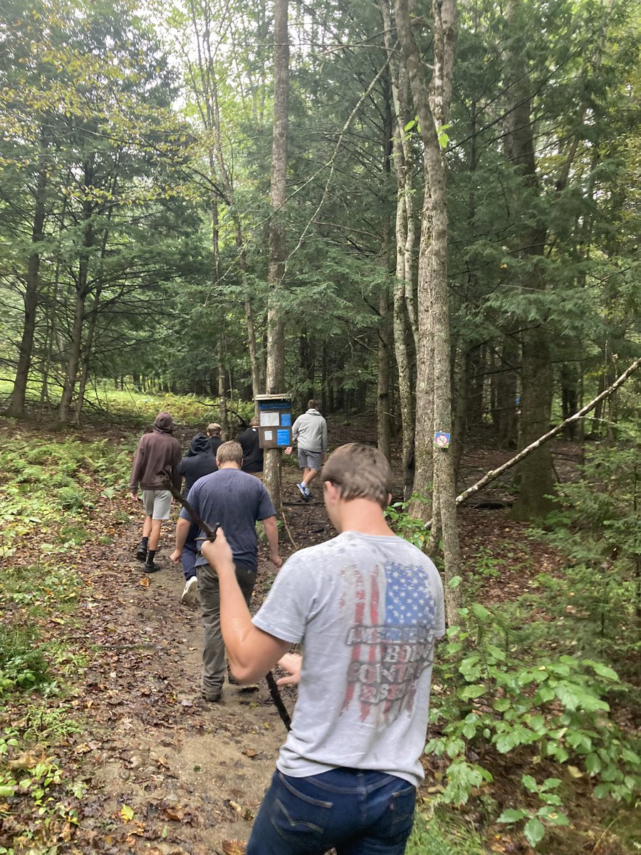 Outdoor PE conquering the rain today!!