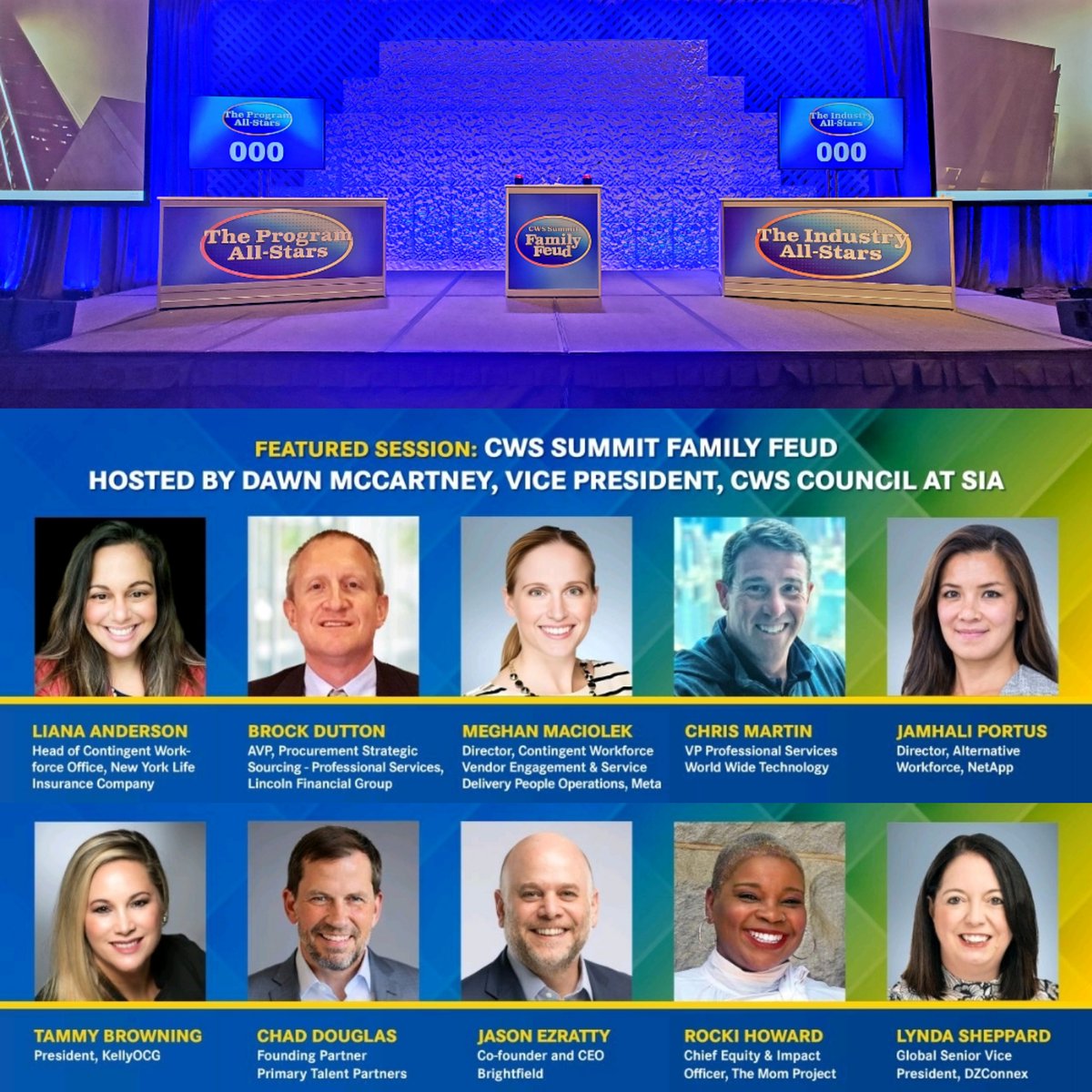 CWS Summit (@cwssummit) on Twitter photo The stage is set! Watch the Industry All-Stars take on the Program All-Stars in #CWSSummit Family Feud hosted by <a href="/DawnMcCartney1/">Dawn McCartney</a>. The stage is set! Watch the Industry All-Stars take on the Program All-Stars in #CWSSummit Family Feud hosted by <a href="/DawnMcCartney1/">Dawn McCartney</a>.