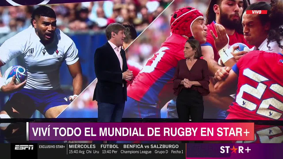 #Ahora en #SportsCenter, @edu_simone y @MechiMargalot, con lo más destacado del Mundial de Rugby.

📺 #ESPNenStarPlus
