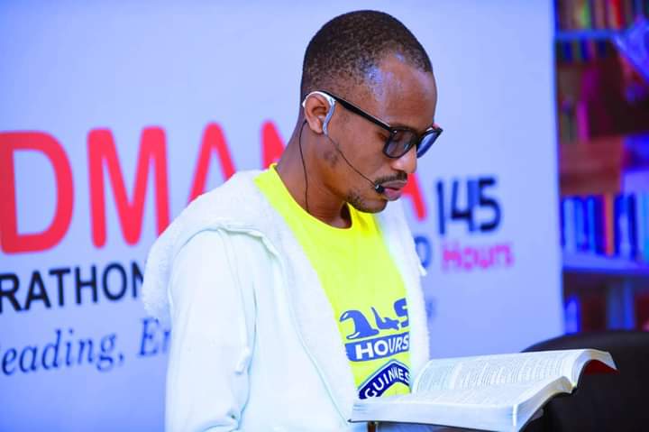 MbohoFaith's tweet photo. #Live
John Obot is currently reading the book of Proverbs as part of his official attempt to break the Guinness World Records for the longest marathon reading aloud by an individual. He plans to stop at 153 hours.
With God, all things are possible
#Readmania
#johnobotreadsaloud https://t.co/YWD1oSMBfv