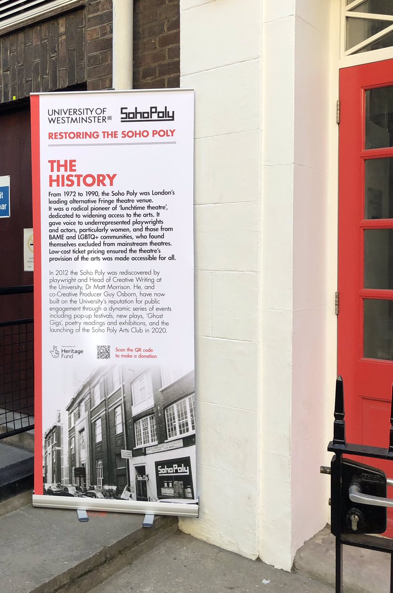 CarolineInHE's tweet photo. Finally made it to the wonderful #SohoPoly. Just fascinating and great to meet @prof_guy_osborn and @matt_morrison77 too! Looking forward to collaborating on ways that students can enjoy the history of Soho Poly and all that it means now and in the future https://t.co/nrBK9zsPfW