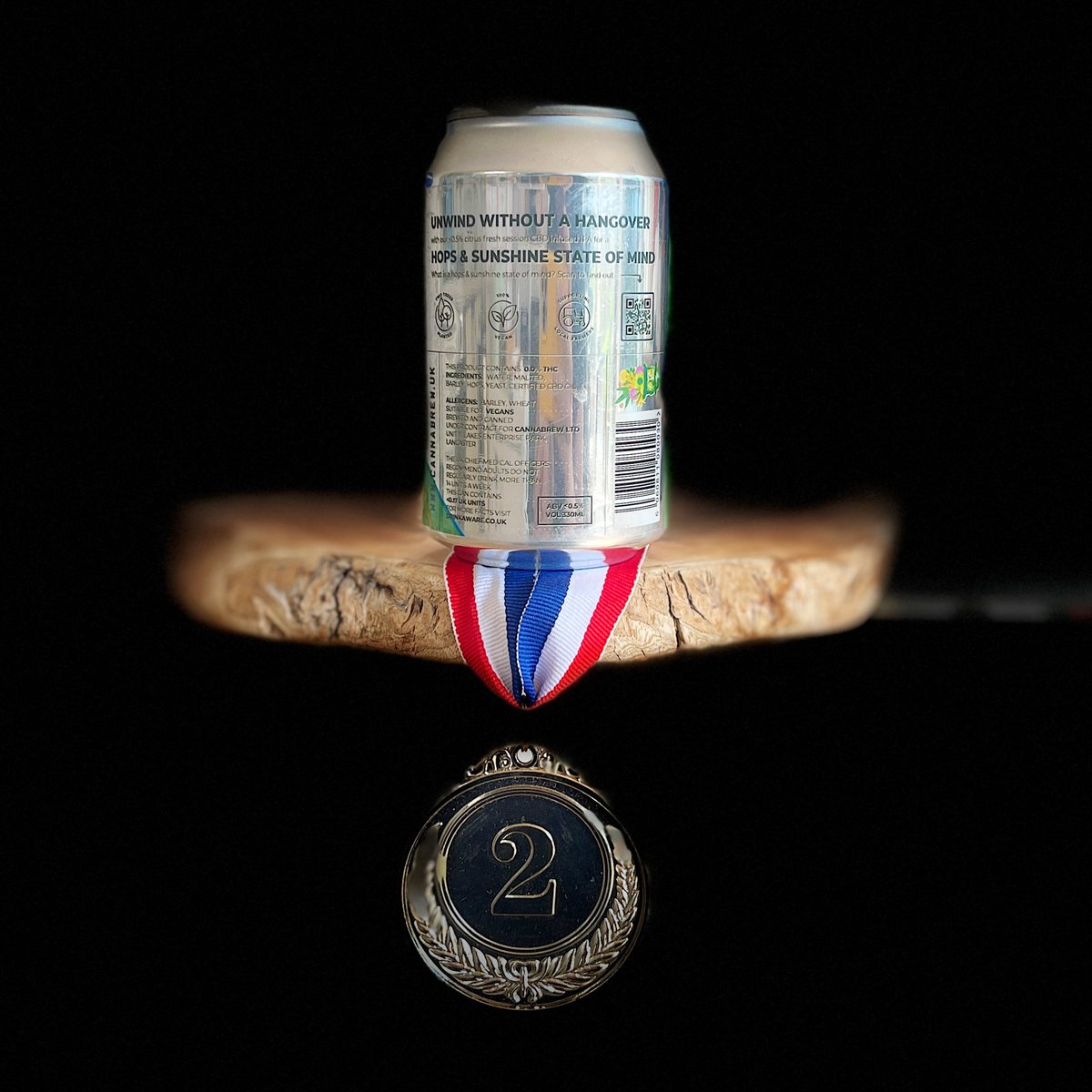 LiberianEnglish's tweet photo. 🥈#AlcoholFreeAwards rating is “good enough to include in your rotation” 🔁 0.5%🍺 for Hops &amp; Sunshine from Cannabrew (Lancaster, England) — Over Drinking 369th tasting 🎬 65; ⚓️ 62; ⚖️ 66; 🏁 64; CBD infused IPA with Simcoe, Citra hops #AFAsilver #AlcoholFree @CannaBrew https://t.co/CDDtk464Nn