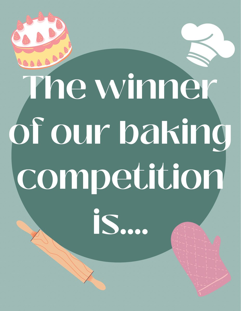 NSSLHAatWMU's tweet image. And the winner is..
  Cake number 2! Thank you to everyone who participated, and congratulations to the winners!🏆🎊