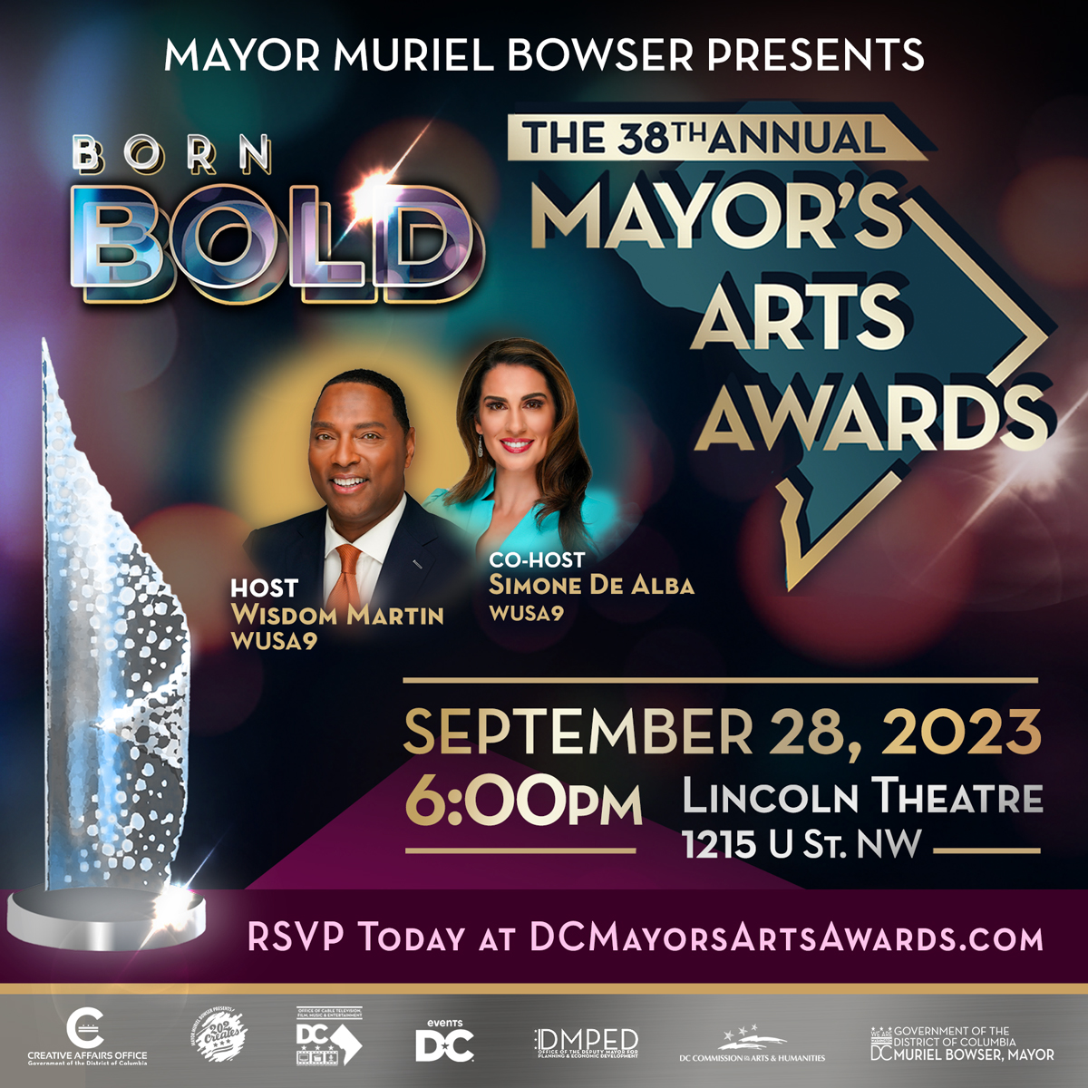 TheGeorgetownr's tweet image. Don't miss it! @MayorBowser #dcmayorsartsawards #202Creates