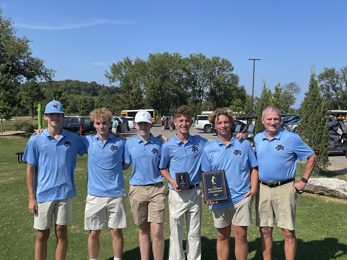 CONGRATS GOLF TEAM ON WINNING DISTRICTS TODAY
&amp; to Wyatt Vinson for Top Golfer! These boys will head to STATE October 2nd as a team!