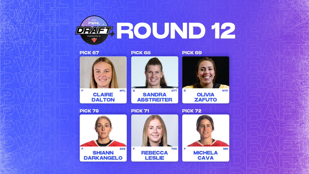 These amazing picks just keep on coming!

#PWHLDraft2023 x <a href="/CanadianTire/">Canadian Tire</a>