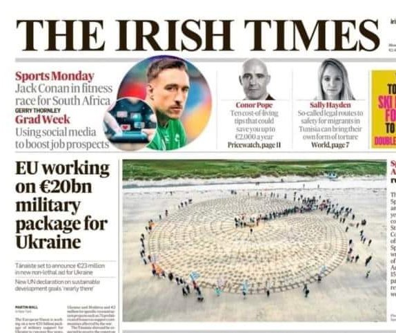 Spanish Armada Ireland (@armadaireland) on Twitter photo The front page of today’s <a href="/IrishTimes/">The Irish Times</a>
Thanks to everyone who took part, and the volunteers at Spanish Armada Ireland (led by Dec, Prannie and Aideen) who came up with this concept of the circle and the boat at its centre surrounded by the crosses <a href="/sligococo/">Sligo County Council</a> <a href="/EmbEspIrlanda/">EmbajadEspañaIrlanda</a> 1/2
. The front page of today’s <a href="/IrishTimes/">The Irish Times</a>
Thanks to everyone who took part, and the volunteers at Spanish Armada Ireland (led by Dec, Prannie and Aideen) who came up with this concept of the circle and the boat at its centre surrounded by the crosses <a href="/sligococo/">Sligo County Council</a> <a href="/EmbEspIrlanda/">EmbajadEspañaIrlanda</a> 1/2
.