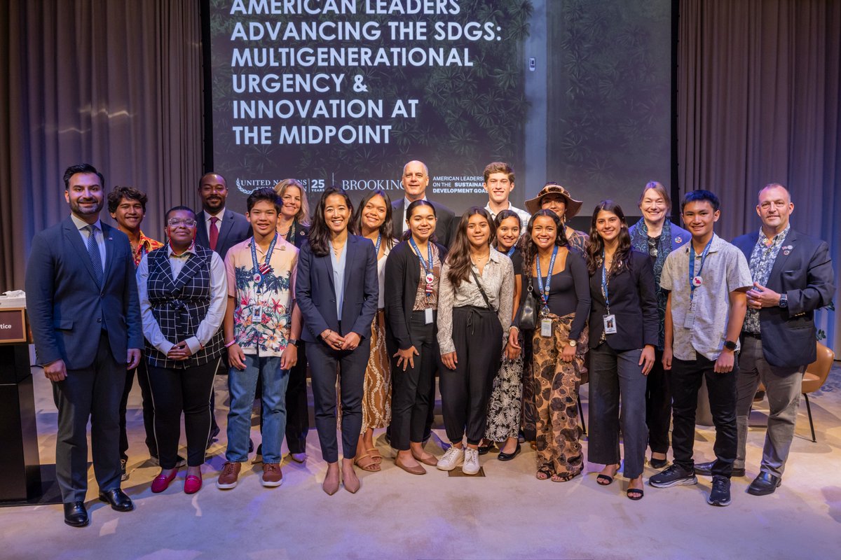 Today with <a href="/BrookingsInst/">The Brookings Institution</a>, we welcomed leaders from across the U.S. who are showing the world what it means to harness the power of the #SDGs.

They spoke about the urgency, innovation, and transparency needed to achieve the Goals both locally and globally.

#USAforSDGs