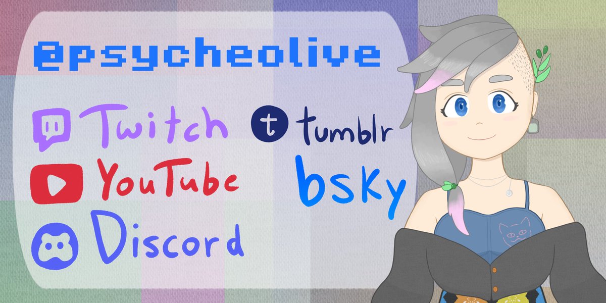 📌 I'm Olive! I'm a variety streamer and general goofball. I drew &amp; rigged my own vtuber model and I play games over on Twitch. You can find me in all these places, some are more active than others!