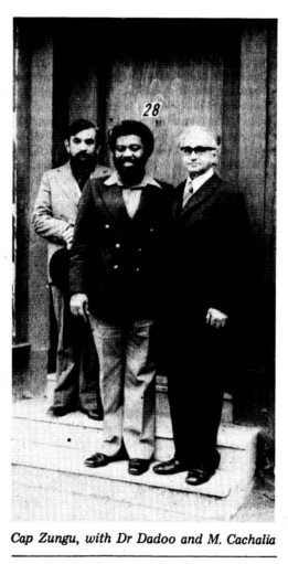 PentonStreetCML's tweet photo. #OTD 1983, Dr Yusuf Dadoo, co-leader of South African Indian Congress & Chair of South African Communist Party died.
๐ท Y. Dadoo (w. pipe) & Joe Slovo, 1963 on Anti-Apartheid Movement march @aamarchives
๐ท At 28 Penton St w. Cap'n Zungu (ANC Rep) & M. Cachalia (#Sechaba๐ฐ) #RIP https://t.co/yNOXQUK2zQ
