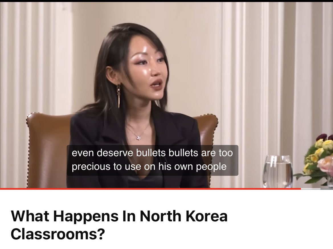 BobaCyclist's tweet image. New form of north Korean public execution just dropped. 
In Y*nmi P*rk’s latest interview, she claims KJU puts people in hot metal boxes where they “dry to death,” a method known as “hot boxing.” She says she witnessed her friend’s mom being hot boxed.