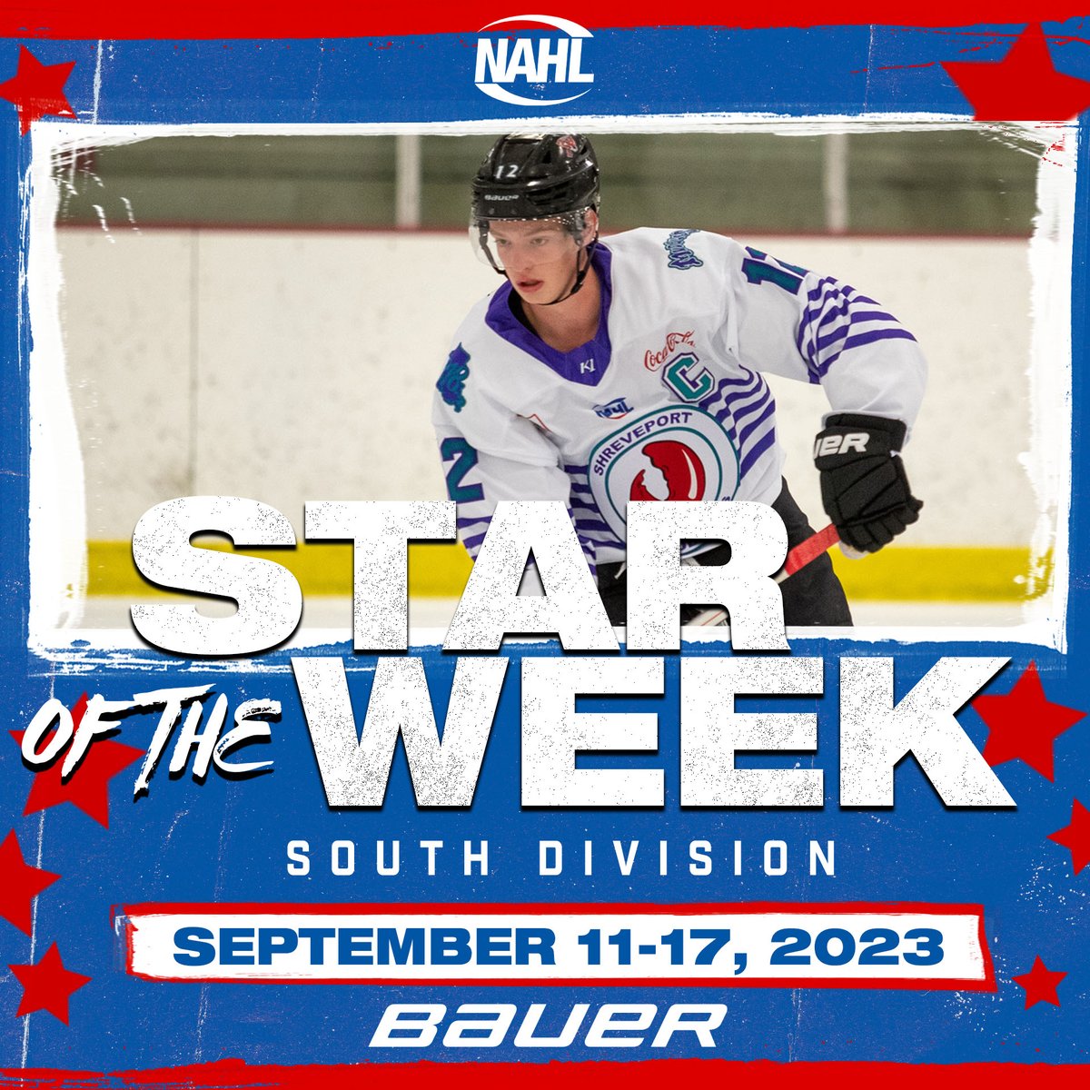 #NAHL <a href="/BauerHockey/">BAUER Hockey</a> South Division Star of the Week for September 11-17: Hayden Nichol, Forward, <a href="/mudbugshockey/">Shreveport Mudbugs</a> nahl.com/news/story.cfm…