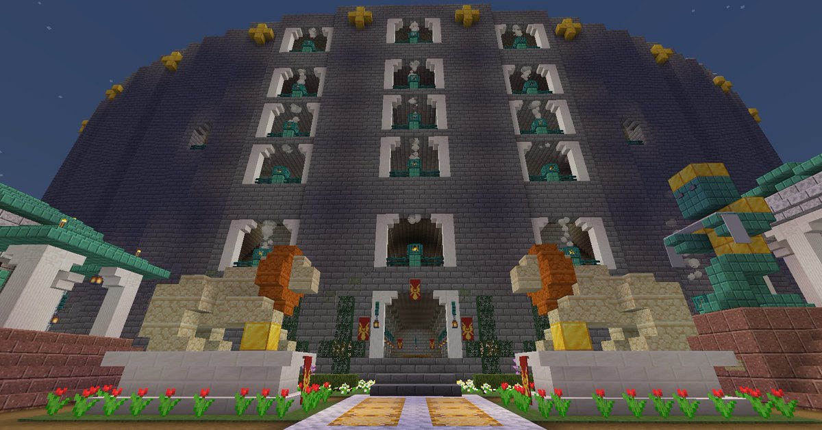 Genuine_MC's tweet photo. GunGuru77 has taken us back in time to Ancient Greece in his most recent creative build! Come check it out!  https://t.co/08zvkKtmX6
#genuinemc #genmc #Minecraftbuilds #Minecraft #buildofthemonth #Creative https://t.co/NyzdoQ043A