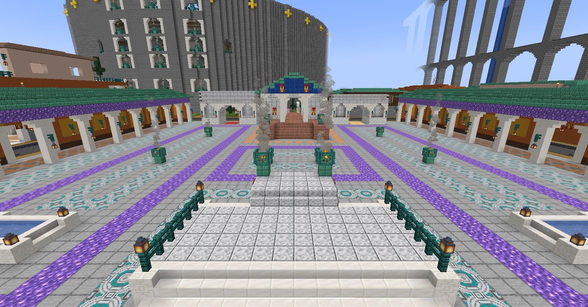 Genuine_MC's tweet photo. GunGuru77 has taken us back in time to Ancient Greece in his most recent creative build! Come check it out!  https://t.co/08zvkKtmX6
#genuinemc #genmc #Minecraftbuilds #Minecraft #buildofthemonth #Creative https://t.co/NyzdoQ043A