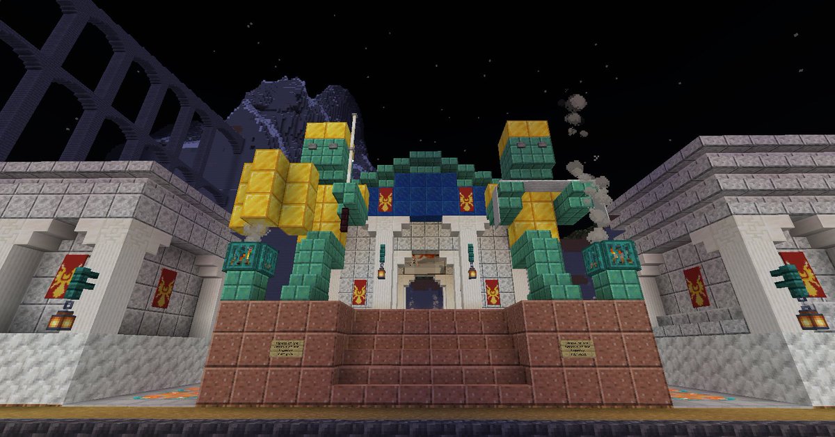 Genuine_MC's tweet photo. GunGuru77 has taken us back in time to Ancient Greece in his most recent creative build! Come check it out!  https://t.co/08zvkKtmX6
#genuinemc #genmc #Minecraftbuilds #Minecraft #buildofthemonth #Creative https://t.co/NyzdoQ043A