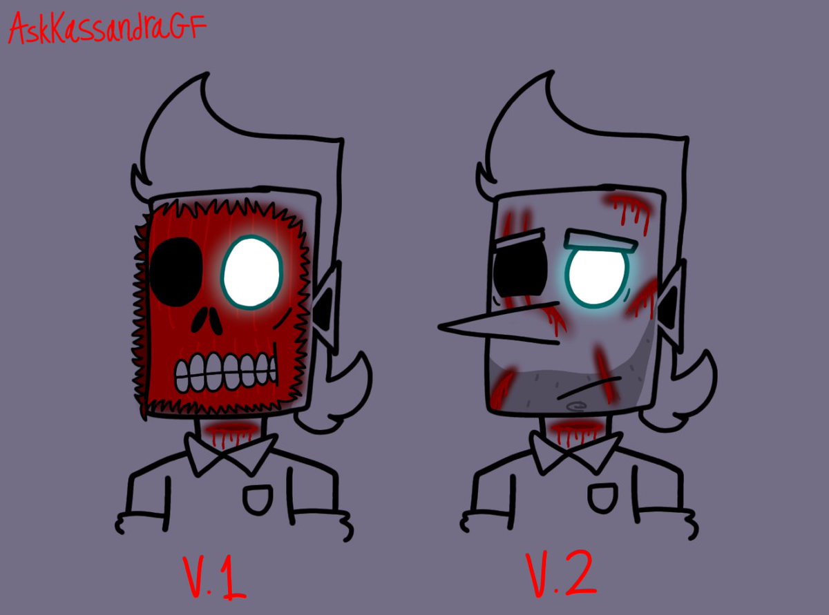 AskKassandraGF's tweet photo. Ghost Nicky without his mask (two versions)
#helloneighborau https://t.co/ltJ5s4wFgn