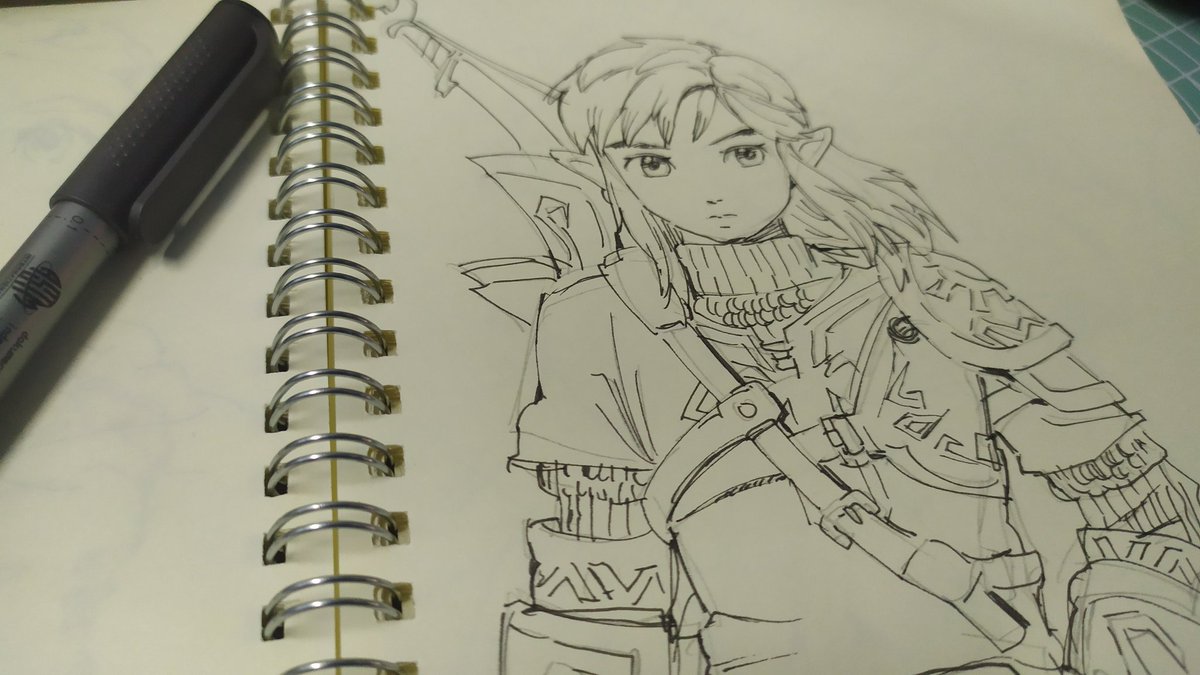 It's more relaxing to draw on paper truly...but I can't color good 