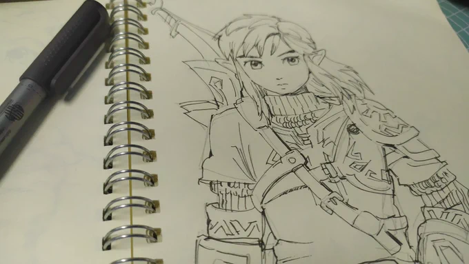 It's more relaxing to draw on paper truly...but I can't color good 