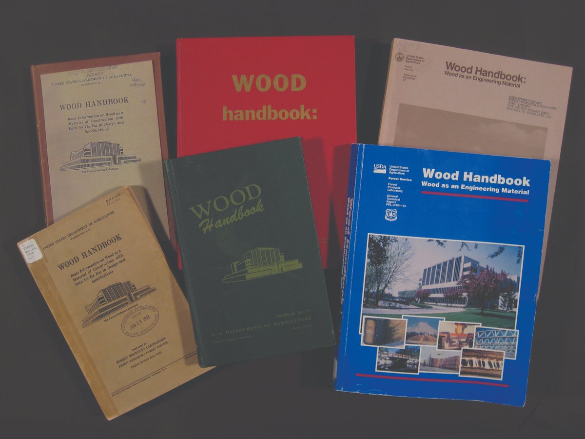 fsWoodLab's tweet photo. The Wood Handbook: Wood as an Engineering Material is the result of the Lab’s research starting as a popular publication in 1935. It has been updated seven times! Click here to get the latest edition: https://t.co/esySkywIpt #ForestProductsLab https://t.co/0bImd8A0XA