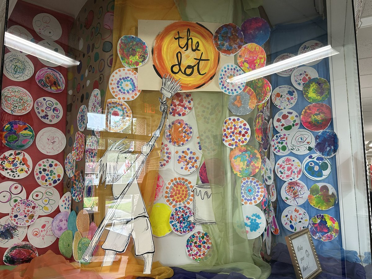 WashEdison's tweet photo. Students celebrated #InternationalDotDay in art by using lines and color! #wespride #WeAreOneEdison https://t.co/kdINFzkkcB