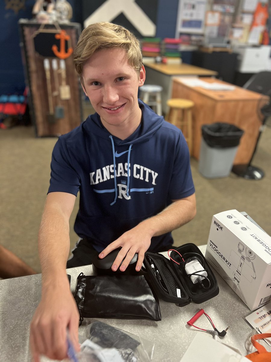 PCHS Sports Marketing students, Wes &amp; Drew, prepping equipment for their first 2023-2024 Pirate Podcast. The tradition continues! <a href="/PCHSAthletics1/">PIRATE ACTIVITIES</a> <a href="/PCHSprincipals/">PCHS Administration</a> <a href="/PCHSHalls/">PCHS Halls</a> <a href="/PlatteCountyR3/">PlatteCountyPirates</a>
