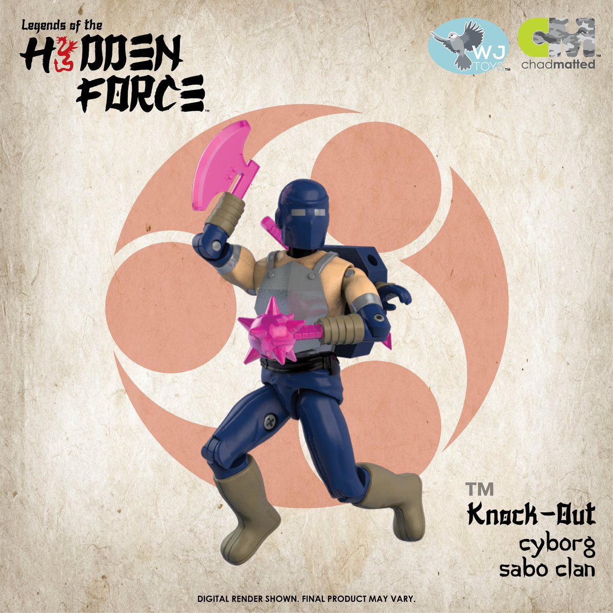 theh1ddenforce's tweet photo. BackerKit is live! https://t.co/f7b3GbRekg
Knock-Out, one of the Five Champions and cyborg from the Sabo Clan. His history is mysterious and no one is quite sure where his allegiance lies.
#ninjacommandos #hiddenforce #legendsofthehiddenforce https://t.co/6bwfThwZfB