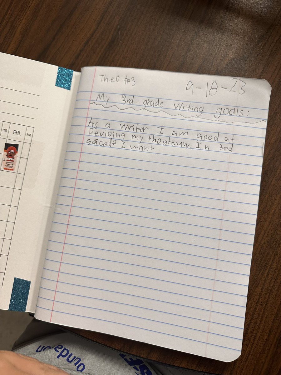 MsLeeHubbard's tweet image. “As a writer, I am good at _____. In third grade, I want to be a stronger writer by _____.” Ss in 3L identify their strengths, name them, and will work from their strengths! I can’t wait to see what these ss will accomplish 💪🏼 #TeachingForUnderstanding #HubbardSchoolRocks