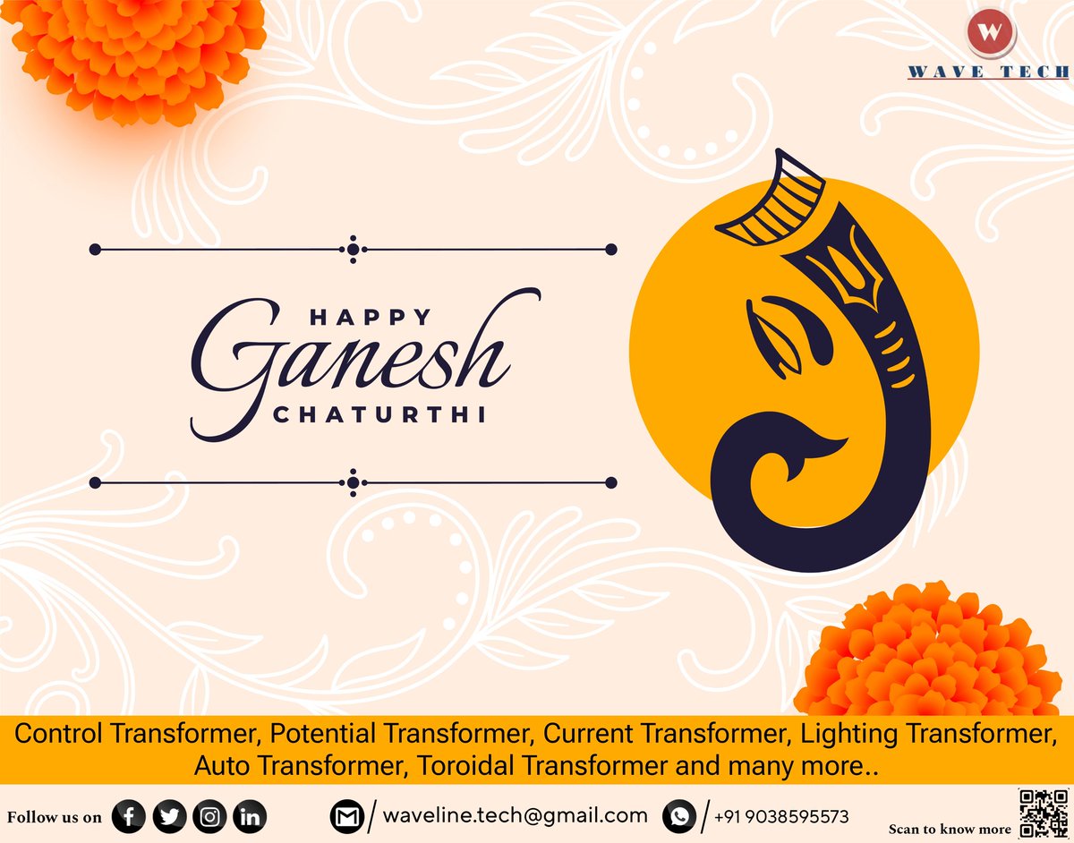 wave_tech2000's tweet image. May Lord Ganesha keep enlightening our lives and always bless us with love and success.. 
@wave_tech2000 wishing you and your family a Happy Ganesh Chaturthi..
#ganapatibappamorya #ganeshchaturthi #wavetech