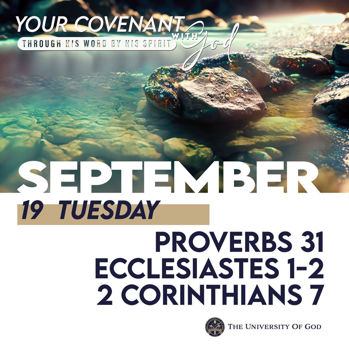 theuogofficial's tweet image. "Don’t give up! Keep on sowing in His own way, in His own name; the Lord will send the harvest (Galatians 6:7-9)."

Download your daily reading plan for the year 2023: bit.ly/3TMgQCO
#CovenantWithGod #week38 #UOG #Racine #Rut