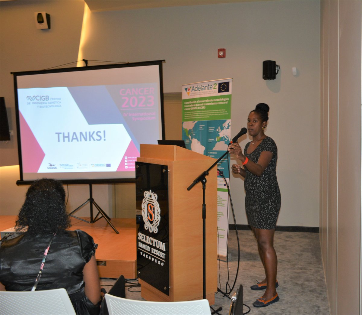 CIGBCuba's tweet photo. En el evento #Cancer2023 se presentaron experiencias de desarrollo de inmunoterapias, de desarrollo de proyectos de inmunomodulación y proyectos basados en el diseño de nuevas moléculas, con nuevas potencialidades, dirigidas a nuevos blancos o tipos de #tumores. https://t.co/y9Cbrvmirt