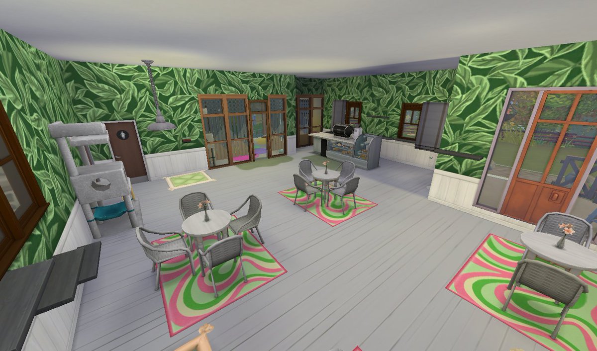 Craft_Simmer's tweet image. Here is Kitty Korner , a cat cafe. As you all know I am a big kitty person! I'm looking forward to seeing everyone tomorrow at 12:30 Pm cst for some Palia.