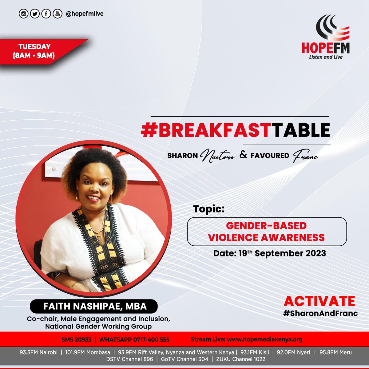 sharon_Naitore's tweet image. On the #BreakFastTable with myself and @Favoured_Franc @HopeFMLive