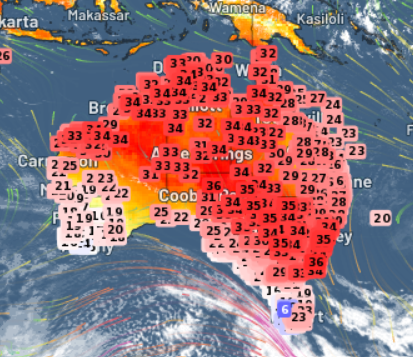 Sydney Airport is now 35.7°C, its hottest September reading in nearly 100 years of records.  With no sea breeze in, expect other stations across the city to follow