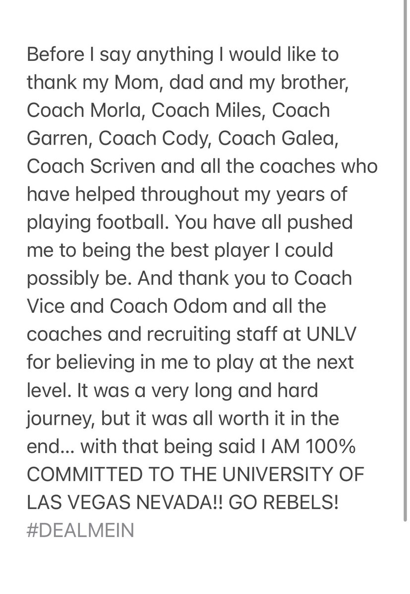 MasonVicari_54's tweet photo. I did it Mom and Dad!! I’m Committed!! #Gorebels #DealMeIn 🎰🎰 https://t.co/36oRZOBL3P