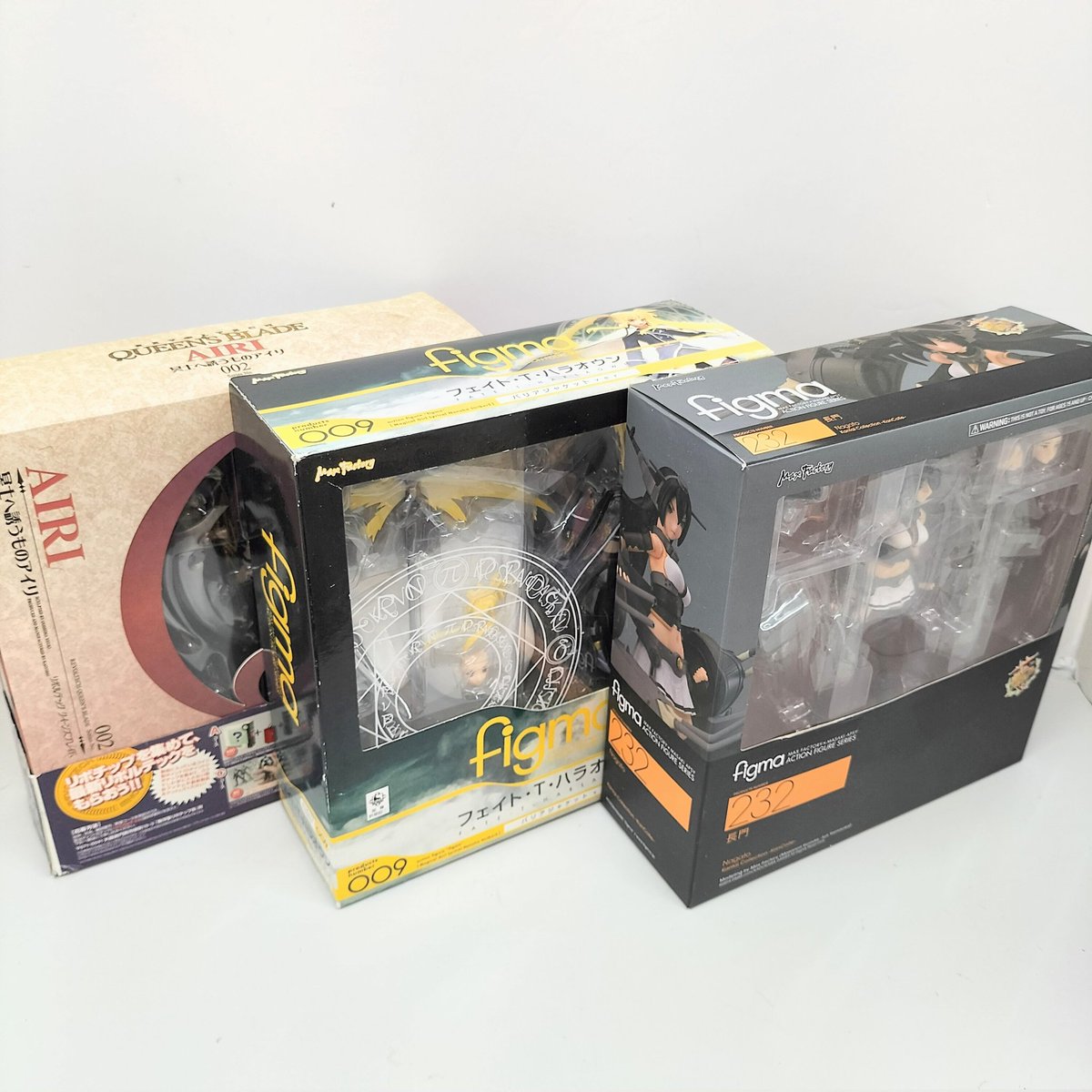 hobbyoff_a_west's tweet photo. こんにちは〜☀
本日、figmaなどフィギュア3点を売場に追加いたします！

是非ご来店お待ちしております🙇🏻

 #エコタウン #ホビーオフ旭川西店 #econosreuse #ホビーオフ #hobbyoff #figuma #艦これ #fate #queensblade https://t.co/WfHZXiCm9L