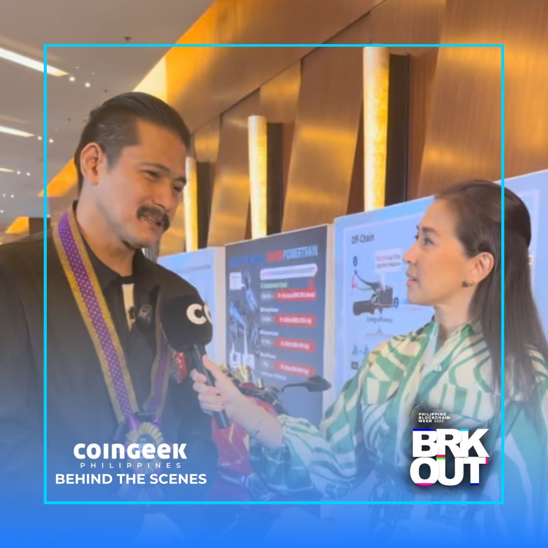 📸 Behind-the-scene shot of CoinGeek Philippines’ @ClaireCeldran with senator Robin Padilla. Follow our stories for more event updates. #PBW2023 #PhilippineBlockchainWeek2023 #PBWBRKOUT2023 #BlockchainPH #BTS