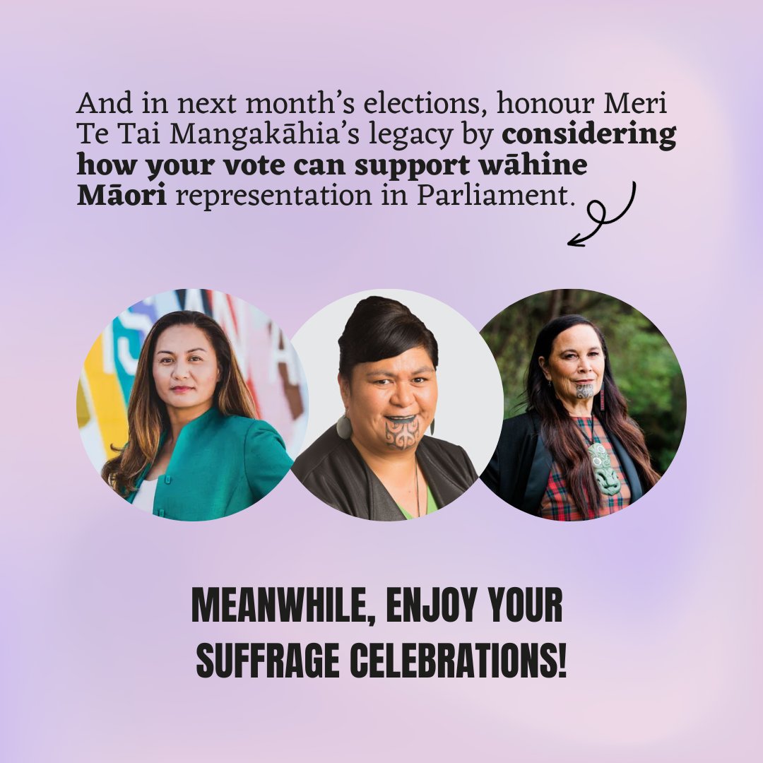 Happy Women's Suffrage Day 😀. Here is the link to Qiane Matata-Sipu’s fantastic Nuku podcast on suffragette Meri Te Tai Mangakāhia (Te Rarawa), with Meri’s whānau Challen Wilson & Emma Frost: nukuwomen.co.nz/008-meri-te-ta…