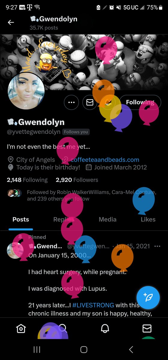Hello everyone help me wish <a href="/yvettegwendolyn/">🌬Gwendolyn</a> a Happy Birthday