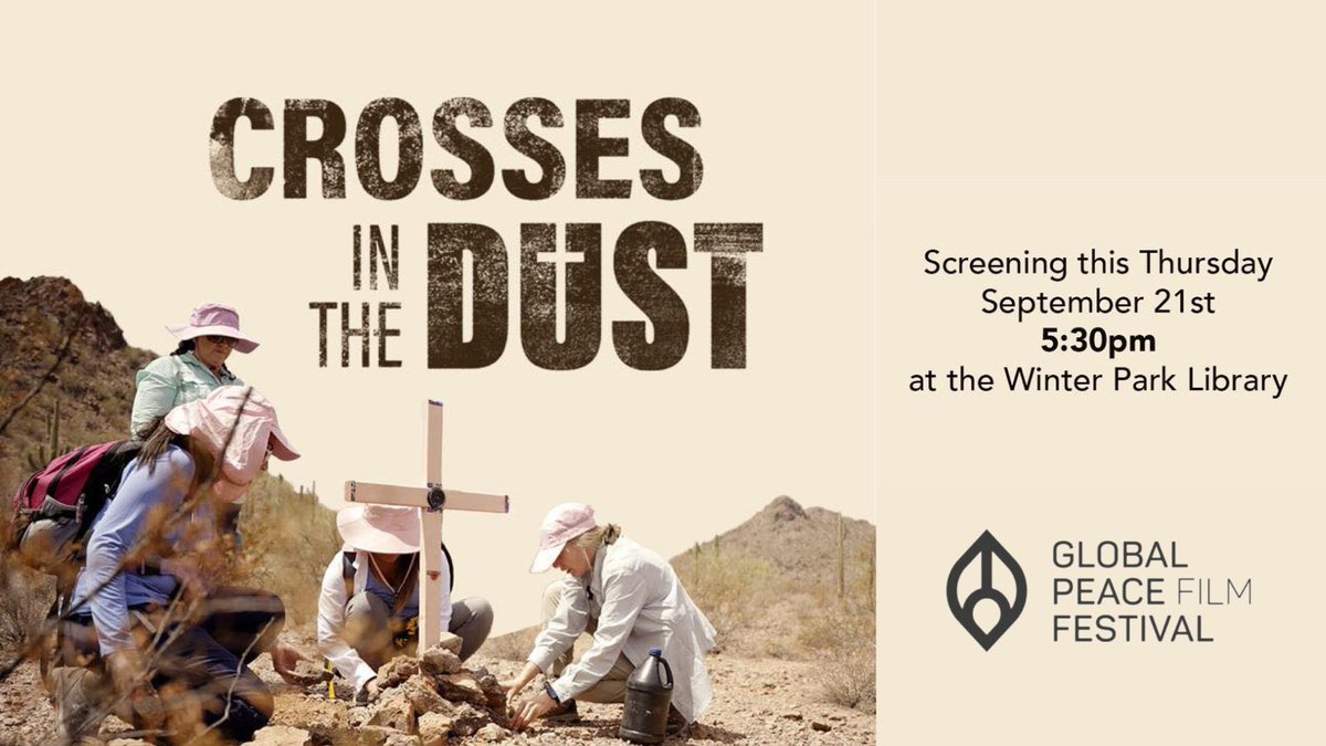 "Crosses in the Dust," a documentary by the Video@CDL team, screens Thursday at the @PeaceFilmFest in Winter Park. Follow Dr. <a href="/ProfessorPons/">Irene Pons Meyers</a> and her students as they assist groups tackling the immigration crisis on the US-Mexico border: ow.ly/tuBJ50PN3wX <a href="/UCFLegalStudies/">UCF Legal Studies</a>