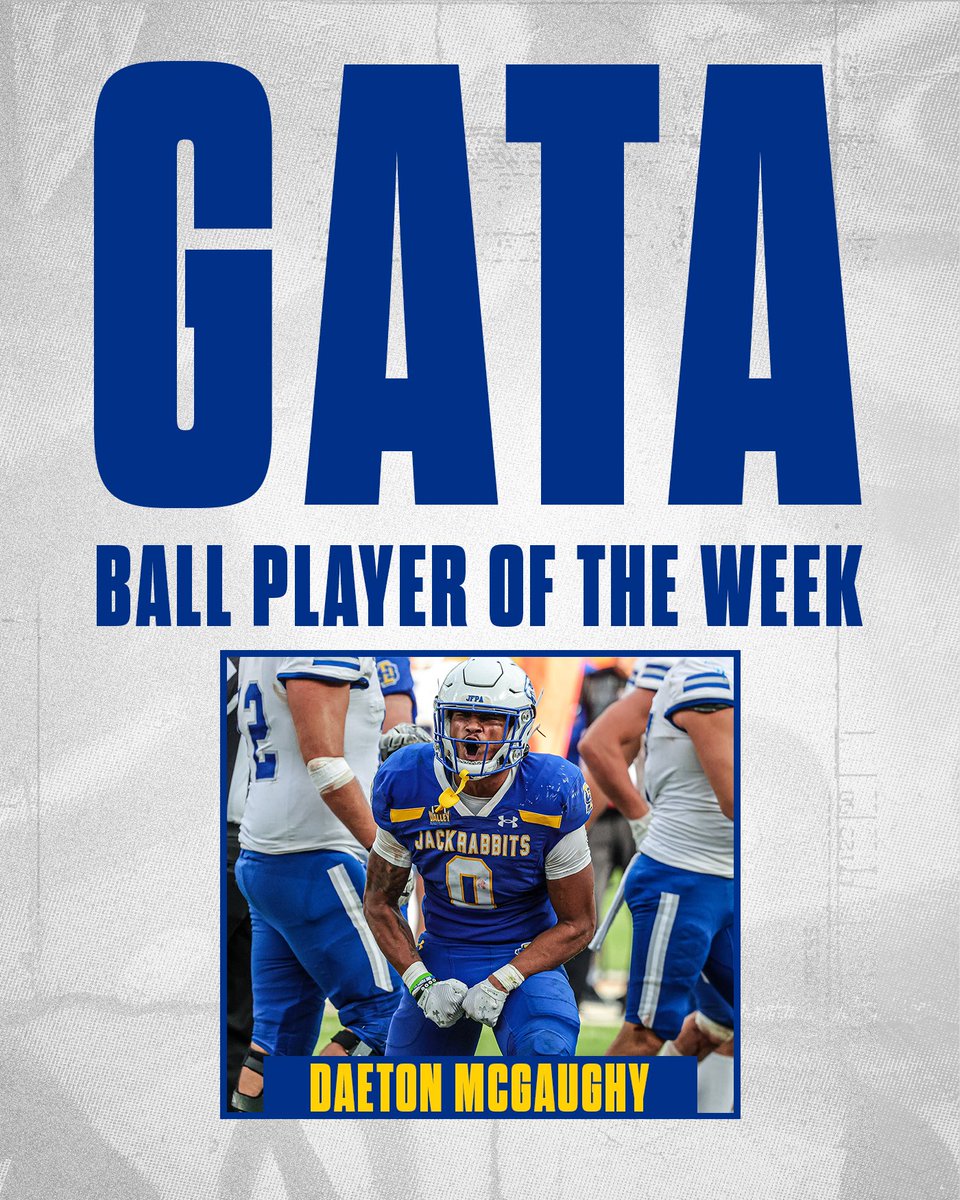 Week 3 GATA Ball Player of the Week - <a href="/DaetonMcgaughy/">Daeton Mcgaughy</a> 

#GoJacks 🐰🏈