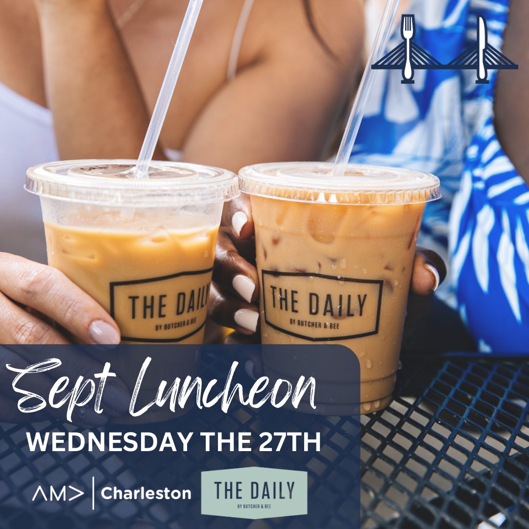 Join Charleston AMA for our September Luncheon Wednesday the 27th and learn more about Stitch Design Co.

Wed 9/27, 12 - 1:30 PM 
The Daily Morrison Drive 
1085 Morrison Dr, Charleston, SC 29403

Thank you to The Daily for being our venue sponsor!

Registration link coming soon!