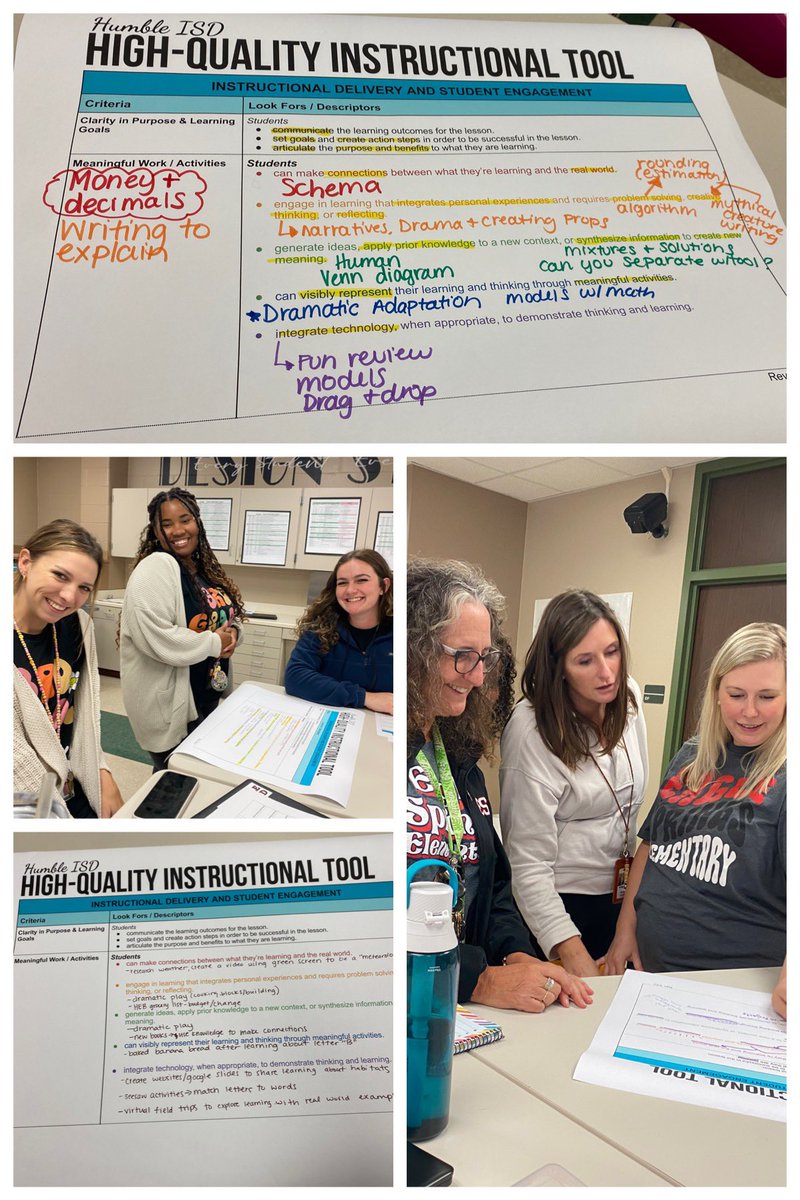 HumbleISD_ESE's tweet photo. ESE staff had a great PD Day! We finished with a deep dive into High Quality Instruction &amp; Meaningful Work. #eseSOAR https://t.co/faHwmqdjo2