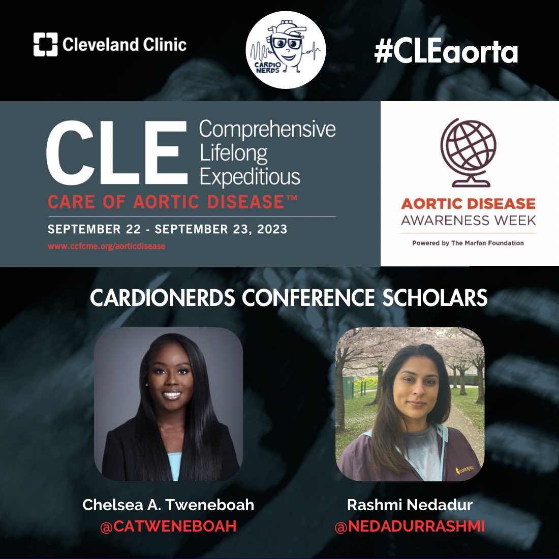 This week @NedadurRashmi and I will be taking on the Cleveland Clinic Aorta Conference! Excited to engage with experts to bring you the latest developments happening in the field of Aortic Disease. Be sure to follow us as we keep you up to date in all things #CLEaorta !🫀